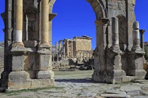 Caracalla arch, Ruins of ancient city Cuicul, Djemila, Setif Province, Algeria Caracalla arch, Ruins of ancient city Cuicul, Djemila, Setif Province, Algeria