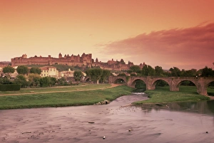 Medieval Walled City Prints: Carcassonne