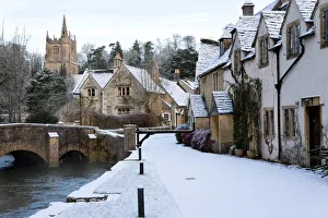 Castle Combe in the snow, Cotswolds, Wiltshire Castle Combe in the snow, Cotswolds, Wiltshire