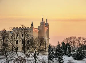 Castle at sunset, winter, Lublin, Lublin Voivodeship, Poland Castle at sunset, winter, Lublin, Lublin Voivodeship, Poland