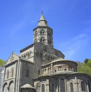 Cathedral of Notre-Dame, Orcival, Auvergne, France Cathedral of Notre-Dame, Orcival, Auvergne, France