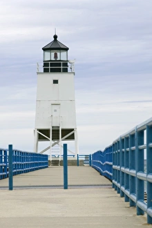 Charlevoix Lighthouse on Lake Michigan, Michigan, USA Charlevoix Lighthouse on Lake Michigan, Michigan, USA