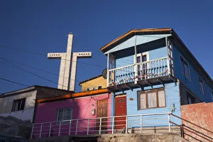 Chile, Coquimbo, Cruz del III Milenio, millenial cross monument Chile, Coquimbo, Cruz del III Milenio, millenial cross monument