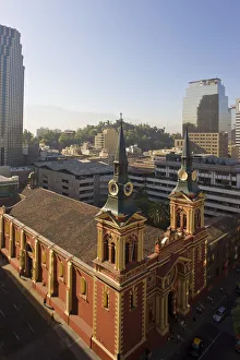 Chile, Santiago, view over the Merced Church and the museum La Merced Chile, Santiago, view over the Merced Church and the museum La Merced