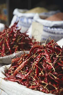 Chillies for sale at market, Galle, Sri Lanka Chillies for sale at market, Galle, Sri Lanka