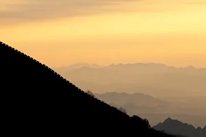 China, Beijing Province, Jiankou. The Great Wall of China, Jiankou section, at sunrise China, Beijing Province, Jiankou. The Great Wall of China, Jiankou section, at sunrise