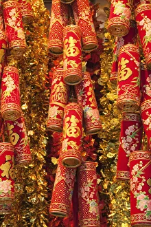 China, Hong Kong, Chinese New Year Decorations China, Hong Kong, Chinese New Year Decorations