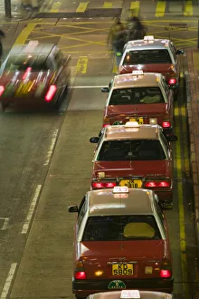 China, Hong Kong, Kowloon, Mong Kok, Taxis China, Hong Kong, Kowloon, Mong Kok, Taxis