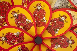 China, Hong Kong, Stanley Market, Detail of Fans China, Hong Kong, Stanley Market, Detail of Fans