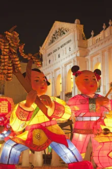 China, Macau, Chinese Decorations in Senado Square China, Macau, Chinese Decorations in Senado Square
