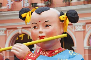 China, Macau, Chinese New Year Statues depicting Happy Children China, Macau, Chinese New Year Statues depicting Happy Children