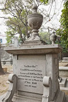 China, Macau, Protestant Cemetery, Tombstone of Lord H.I.Spencer Churchill China, Macau, Protestant Cemetery, Tombstone of Lord H.I.Spencer Churchill