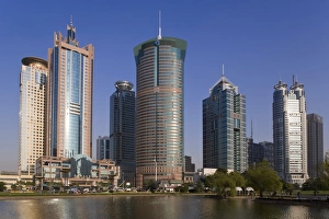 China, Shanghai, Pudong skyline, Lujiazui financial district China, Shanghai, Pudong skyline, Lujiazui financial district