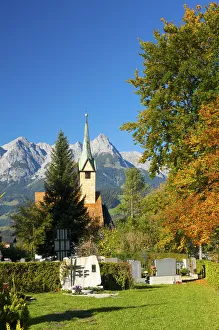 Church in Bischofshofen, Pongau, Salzburger Land, Austria Church in Bischofshofen, Pongau, Salzburger Land, Austria