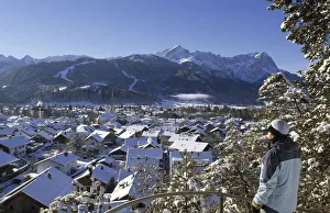 Cityscape of Garmisch-Partenkirchen, Werdenfelser Land, Bavaria, Germany (MR) Cityscape of Garmisch-Partenkirchen, Werdenfelser Land, Bavaria, Germany (MR)