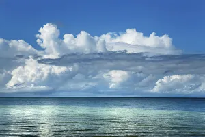Tropical Cloud Formations Prints: Cloud impression at ocean - Seychelles, Praslin, Grande Anse - Indian Ocean