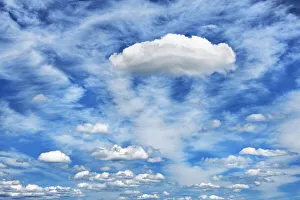 Backlit Cloud Photography Prints: Cloud impression - USA, Oregon, Deschutes, Wickiup Reservoir - Cascade Range
