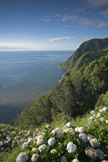 Coastline at Miradouro de Sossego viewpoint Coastline at Miradouro de Sossego viewpoint