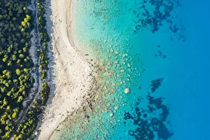 Coastline and sea. Lefkada, Ionian Islands region, Greece Coastline and sea. Lefkada, Ionian Islands region, Greece