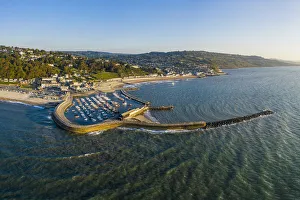 The Cobb and beach at Lyme Regis, Dorset, England The Cobb and beach at Lyme Regis, Dorset, England
