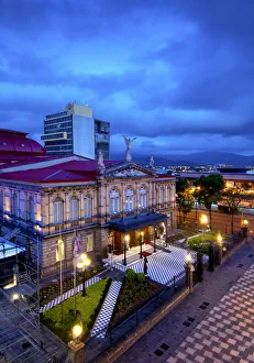 Costa Rica, San Jose, The National Theater, Built In 1897, Finest Historical Building Costa Rica, San Jose, The National Theater, Built In 1897, Finest Historical Building