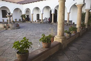 Courtyard in Casa de la Libertad (House of Freedom), Sucre (UNESCO World Heritage Site) Courtyard in Casa de la Libertad (House of Freedom), Sucre (UNESCO World Heritage Site)