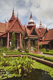 Courtyard at National Museum, Phnom Penh, Cambodia Courtyard at National Museum, Phnom Penh, Cambodia