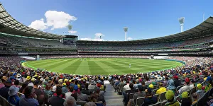 Cricket match at Melbourne Cricket Ground (MCG), Melbourne, Victoria, Australia Cricket match at Melbourne Cricket Ground (MCG), Melbourne, Victoria, Australia