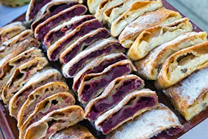 Croatia, Cres, Cres Town, fruit filled Burek Croatia, Cres, Cres Town, fruit filled Burek