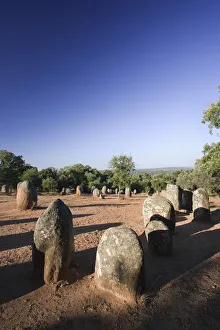 Cromeleque dos Almendres archeological site, Evora, Alentejo, Portugal Cromeleque dos Almendres archeological site, Evora, Alentejo, Portugal