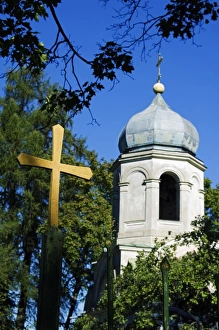 Cross on Gate of Orthodox Church, Cesis Cross on Gate of Orthodox Church, Cesis