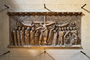 The Deposition (La Deposizione), marble bas-relief, an masterpiece of Benedetto Antelami The Deposition (La Deposizione), marble bas-relief, an masterpiece of Benedetto Antelami