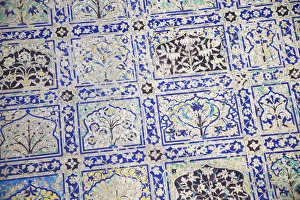Details of tiles on Chini-ka-Rauza (tomb of Afzal Khan), Agra, Uttar Pradesh, India Details of tiles on Chini-ka-Rauza (tomb of Afzal Khan), Agra, Uttar Pradesh, India