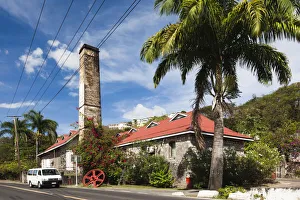 Dominica, Roseau, old sugar mill arts complex Dominica, Roseau, old sugar mill arts complex