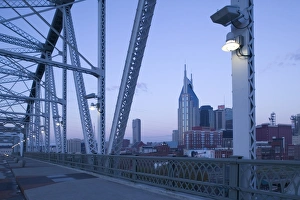Downtown from Shelby Street Bridge, Nashville, Tennessee, USA Downtown from Shelby Street Bridge, Nashville, Tennessee, USA