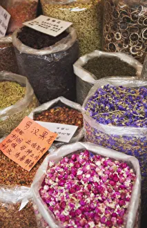 Dried flower tea, Shenzhen, Guangdong Province, China Dried flower tea, Shenzhen, Guangdong Province, China