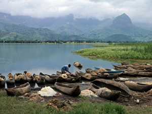 Dugout canoes used for fishing, iUluguru Mountains Dugout canoes used for fishing, iUluguru Mountains