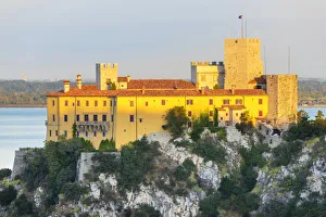 Duino Castle Print at Dawn, Friuli Venezia Giulia, Italy