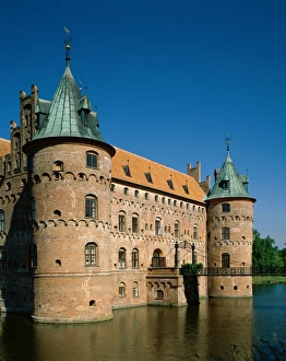 Prints of Egeskov Castle, Kvaerndrup, Funen, Denmark Castle Prints: Egeskov Castle Print, Denmark
