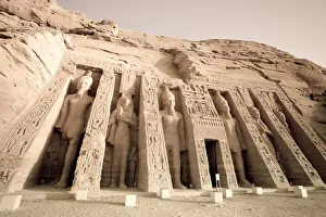 Egypt, Abu Simbel, Temple of Nefertari and Hathor Egypt, Abu Simbel, Temple of Nefertari and Hathor