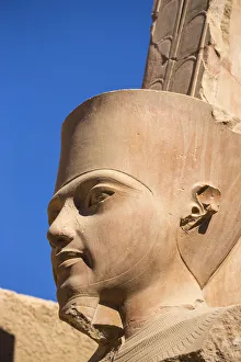 Egypt, Luxor, Karnak Temple, Statue of Tutankhamun Egypt, Luxor, Karnak Temple, Statue of Tutankhamun