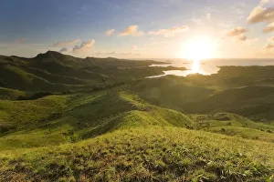 Elevated view of Nacula Island, Yasawa Chain, Fiji Elevated view of Nacula Island, Yasawa Chain, Fiji