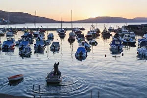 England, Dorset, Lyme Regis, The Harbour at Dawn England, Dorset, Lyme Regis, The Harbour at Dawn