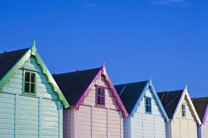 England, Essex, Mersea Island, Beach Huts England, Essex, Mersea Island, Beach Huts