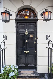 England, London, 221B Baker Street, Doorway to Sherlock Holmes Museum England, London, 221B Baker Street, Doorway to Sherlock Holmes Museum