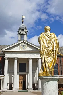 England, London, Chelsea, The Royal Hospital, Statue of Charles II England, London, Chelsea, The Royal Hospital, Statue of Charles II
