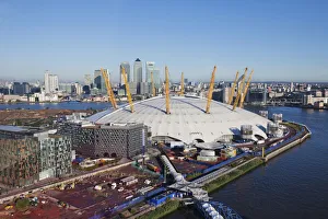 England, London, O2 Arena and Docklands Skyline England, London, O2 Arena and Docklands Skyline