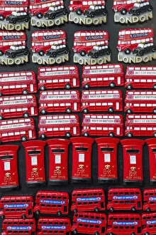 England, London, Portobello Road, Shop display of Souvenir Fridge Magnets England, London, Portobello Road, Shop display of Souvenir Fridge Magnets