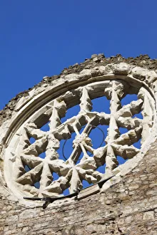 England, London, Southwark, Winchester Palace, The Medieval Rose Window England, London, Southwark, Winchester Palace, The Medieval Rose Window