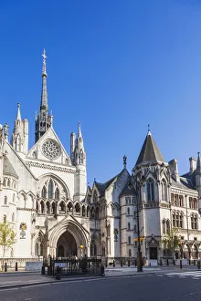 England, London, Temple: Royal Courts of Justice Print